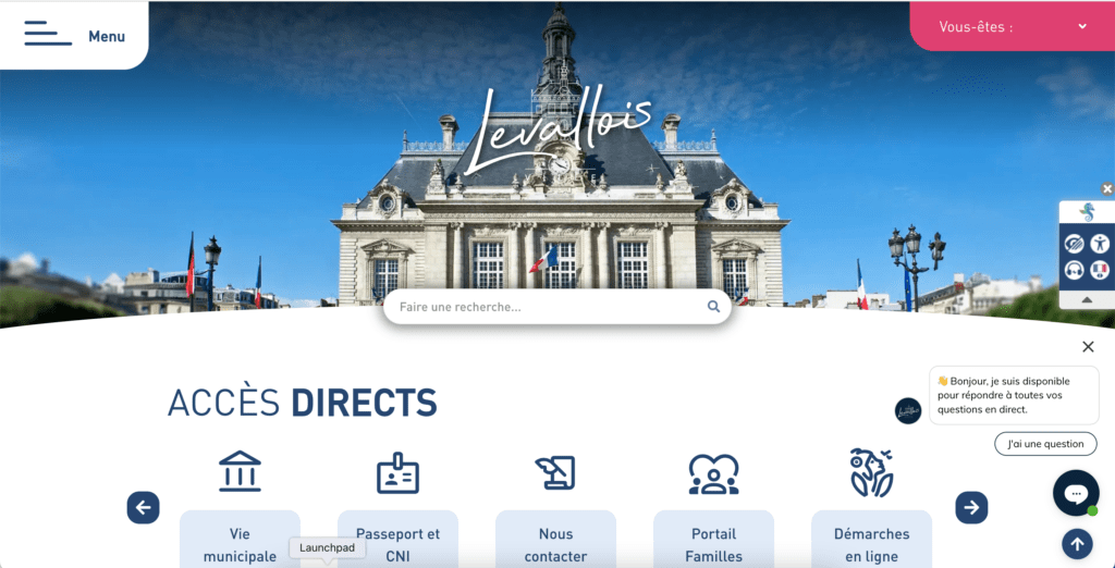 Refonte site web mairie Levallois
