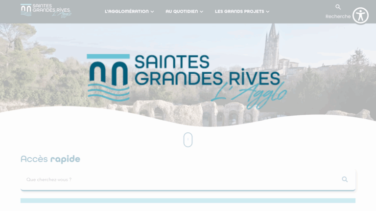 Refonte du site de l’Agglomération Saintes Grandes Rives